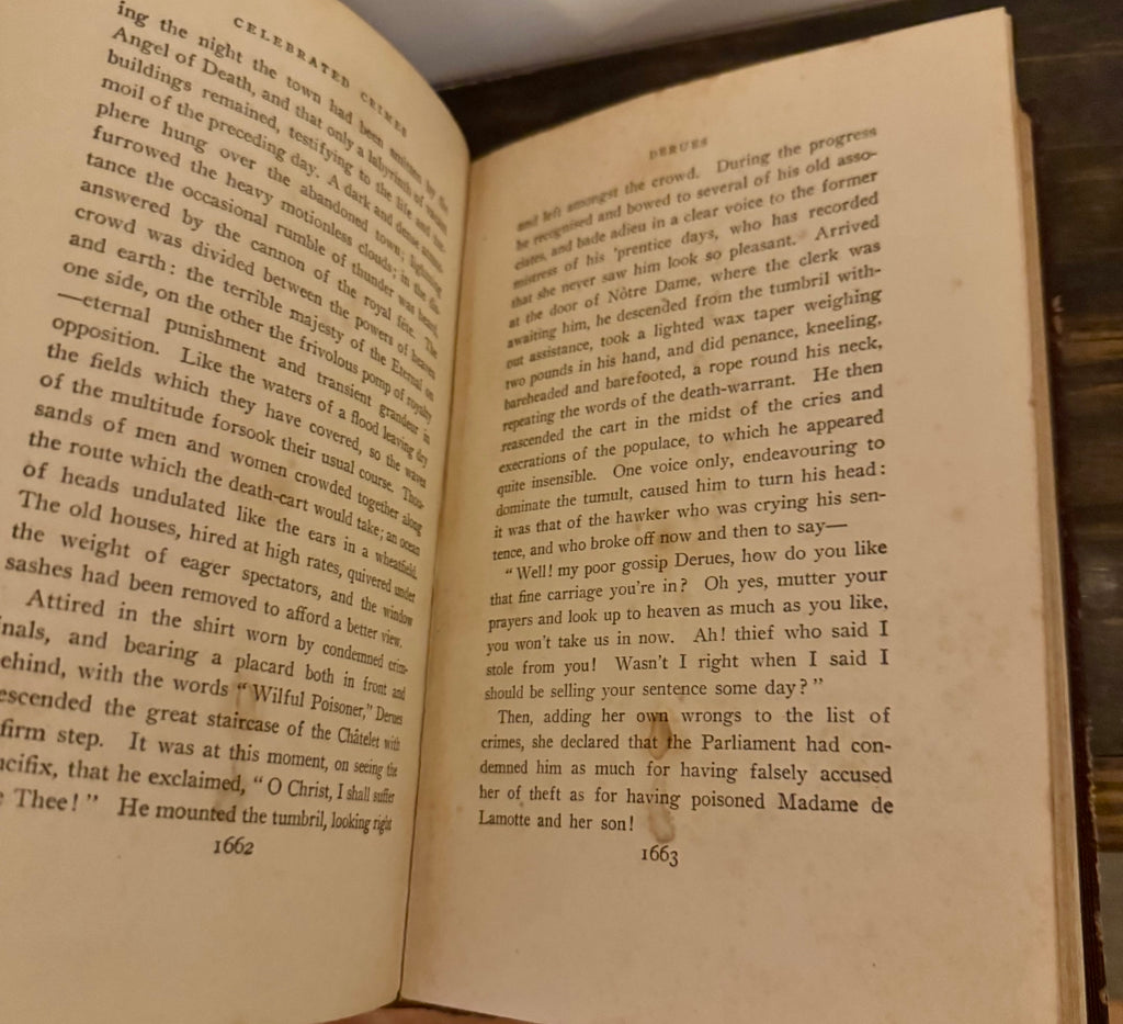 Alexandre Dumas – Celebrated Crimes: Derues & La Constantin | Volume V | Illustrated | P.F. Collier & Son