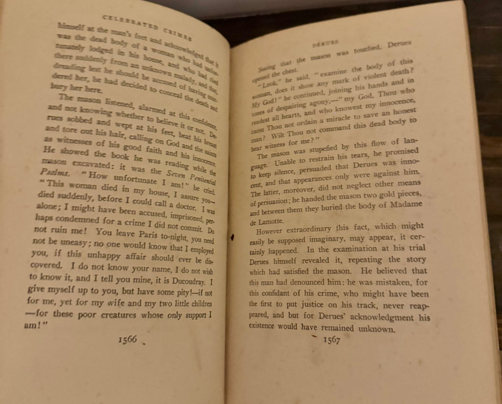 Alexandre Dumas – Celebrated Crimes: Derues & La Constantin | Volume V | Illustrated | P.F. Collier & Son