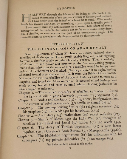Seven Pillars of Wisdom – T. E. Lawrence (1935, Doubleday) – Illustrated Hardcov