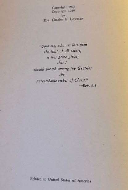 1943 Charles E. Cowman: Missionary‑Warrior — Illustrated Missionary Biography